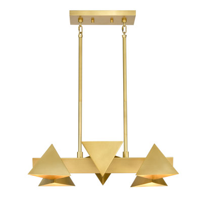 Lustre géométrique unique à 6 lumières Moriarty