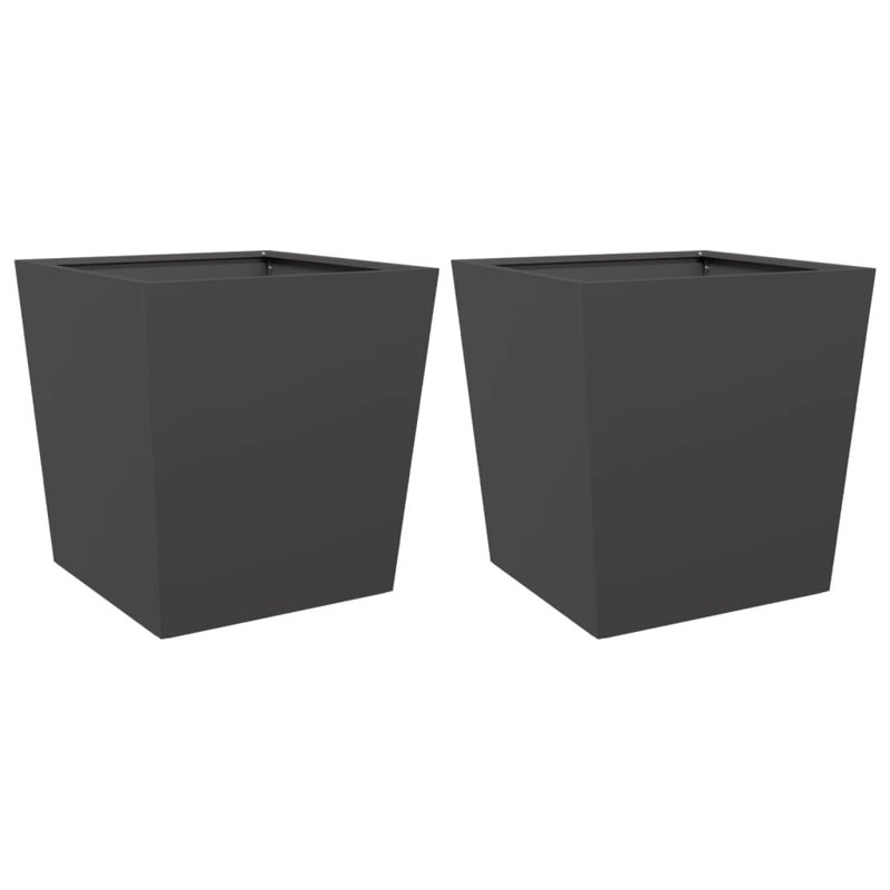 Raice Planter Box, Black, 50cm H x 50cm W x 50cm D