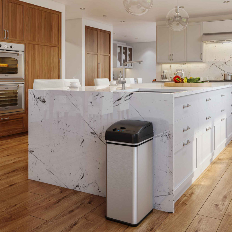 Touchless Stainless Steel 13 Gallon Motion Sensor Trash Can