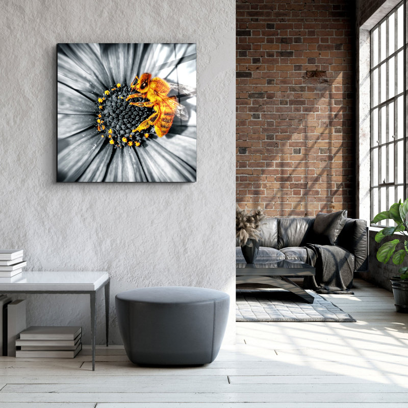 Elegant Decorative Tempered Glass Painting, 40 x 40 Inches | 100% Tempered Glass, Thickness: 0.16 Inches | UV Printing for Vibrant Colors & Durability | Perfect for Home Decor & Art Enthusiasts