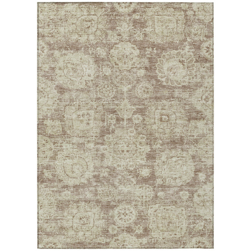 Ivary Floral Indoor / Outdoor Rug, Rectangle 10' x 14'