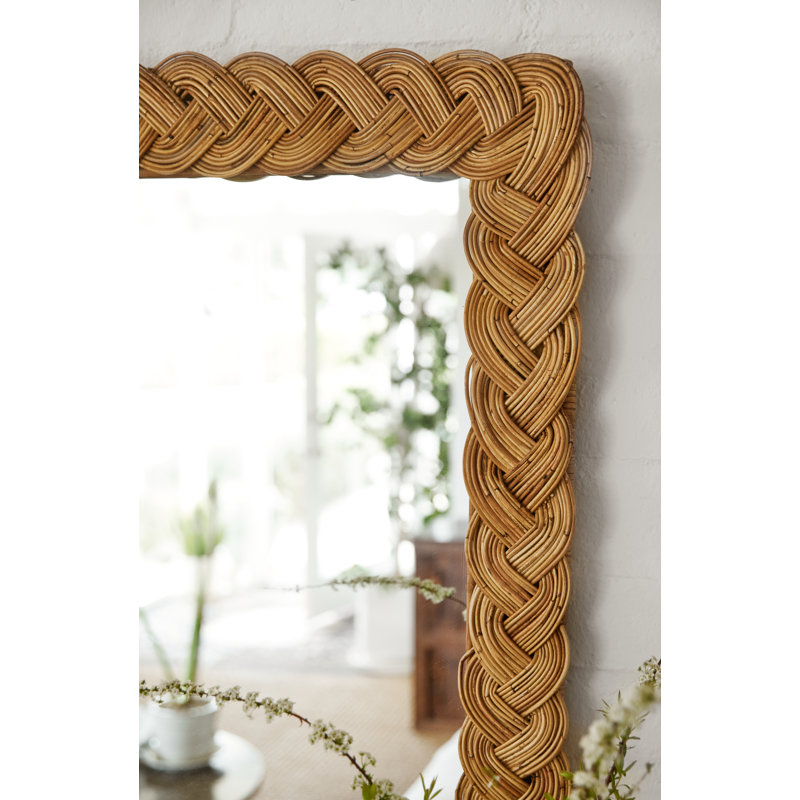 Castello Rectangle Rattan Mirror