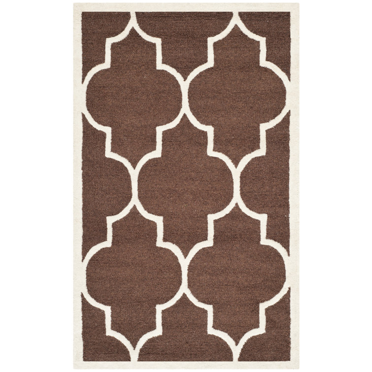Tapis géométrique en laine touffeté à la main Cambridge