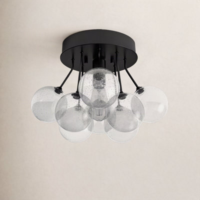 Logan Glass Semi Flush Mount