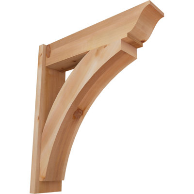 7 1/2"W x 30"D x 34"H Thorton Smooth Traditional Outlooker, Western Red Cedar