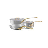 Mauviel M'cook B 5-Piece Cookware Set With Brass Handles