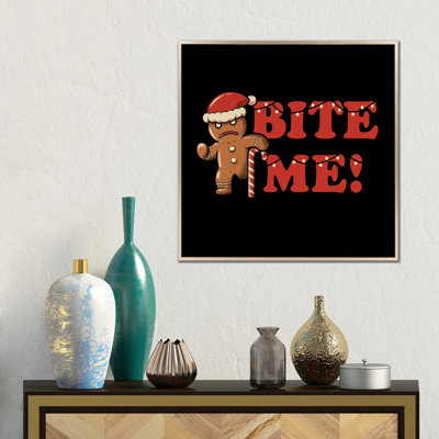 «Bite Me», reproduction d'art sur toile encadrée