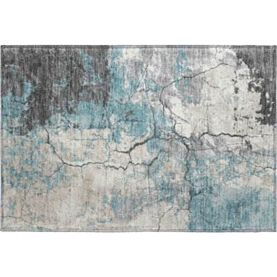 Premium Machine Washable Mayfield AMF2431 Abstract Rug