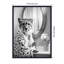 «Cheetah Glam», impression sur toile encadrée noire et blanche par The Creative Bunch Studio-311530336
