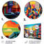 Colourful Abstract San Francisco City - San Francisco Metal Wall Art-388903547