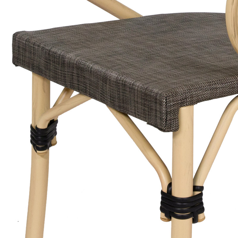 Ensemble de 2 chaises de patio Catania, Marron