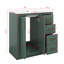 Meuble-lavabo de 30 po avec lavabo en céramique, armoire de rangement moderne à 3 tiroirs et 2 portes, meuble-lavabo autoportant, fermeture en douceur-1077437586
