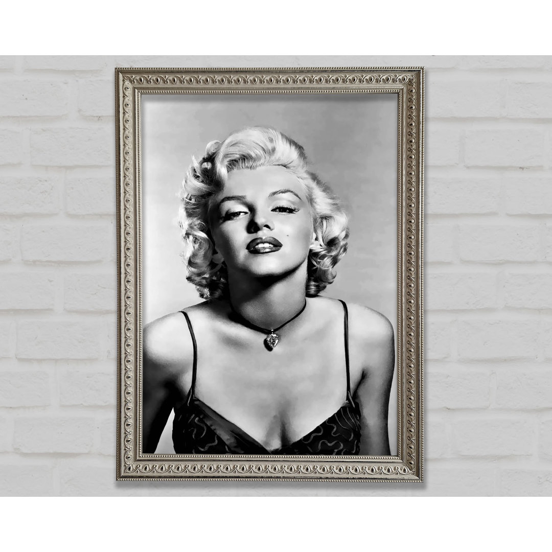 Marilyn Monroe Kuss - Einzelner Bilderrahmen Kunstdrucke