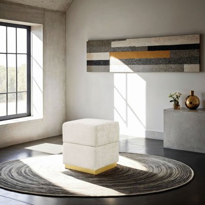 Tabouret de rangement d'appoint cubique Cube