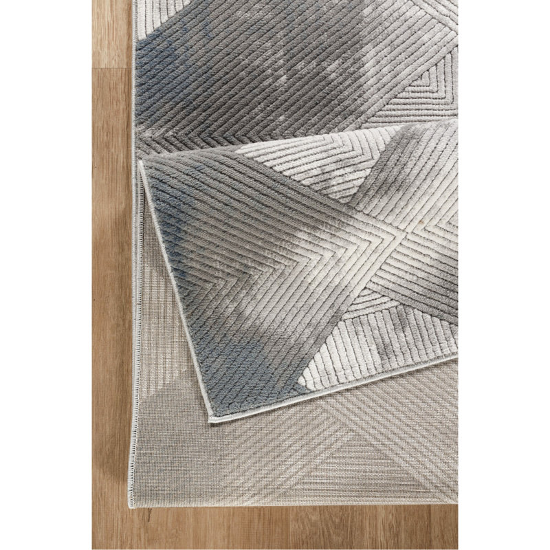 Tapis gris 5 pi 3 po x 7 pi 3 po