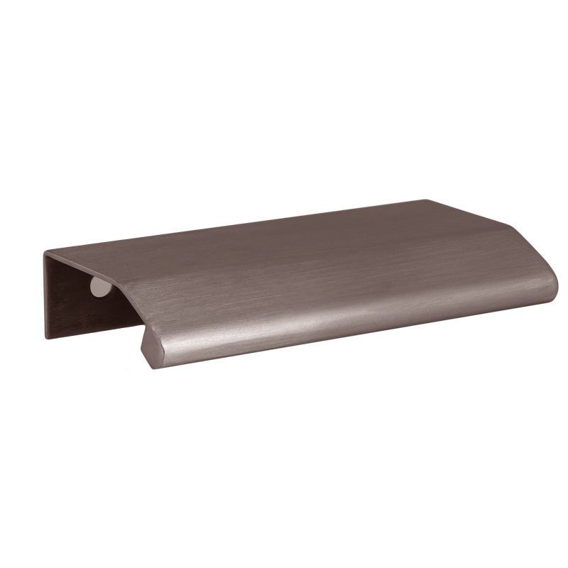 Cabinet Finger Edge Pull, 3 15/16″, Satin Brass