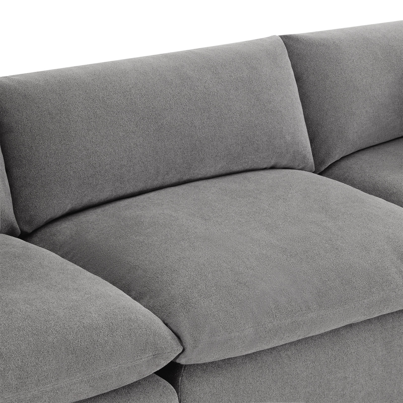 Annabella Sectional, Elite Pewter Textured Performance Chenille