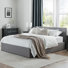 Lilianna Upholstered UK Double - DE 135 X 190 Cm Ottoman Storage Bed with Mattress