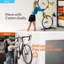 Aage Vertical Rolling Adjustable Bike Stand, Space-Saving Indoor Storage-570920694