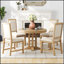 Ensemble de table de salle à manger extensible 5 pièces avec 4 chaises rembourrées, parfait pour les cuisines de campagne modernes et les salles à manger-578307052-578307050