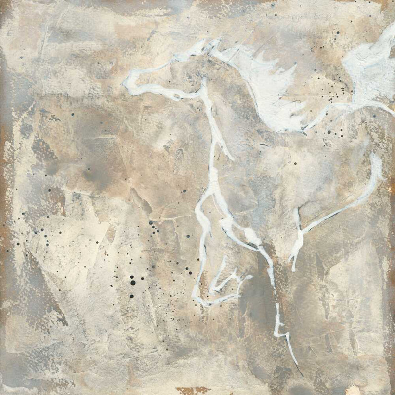 " White Horse II " by Chris Paschke, 30" H x 30" W x  1.25" D