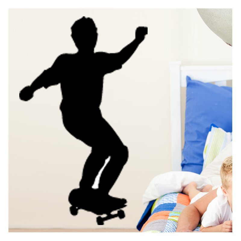 Adhésif décoratif Skateboard, H 48 po x l 29,5 po