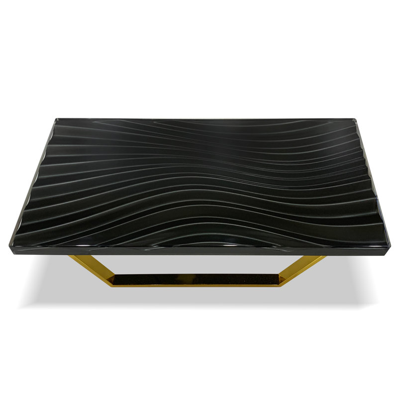 Table basse Wavy, H 18 po x L 47,2 po x l 23,6 po