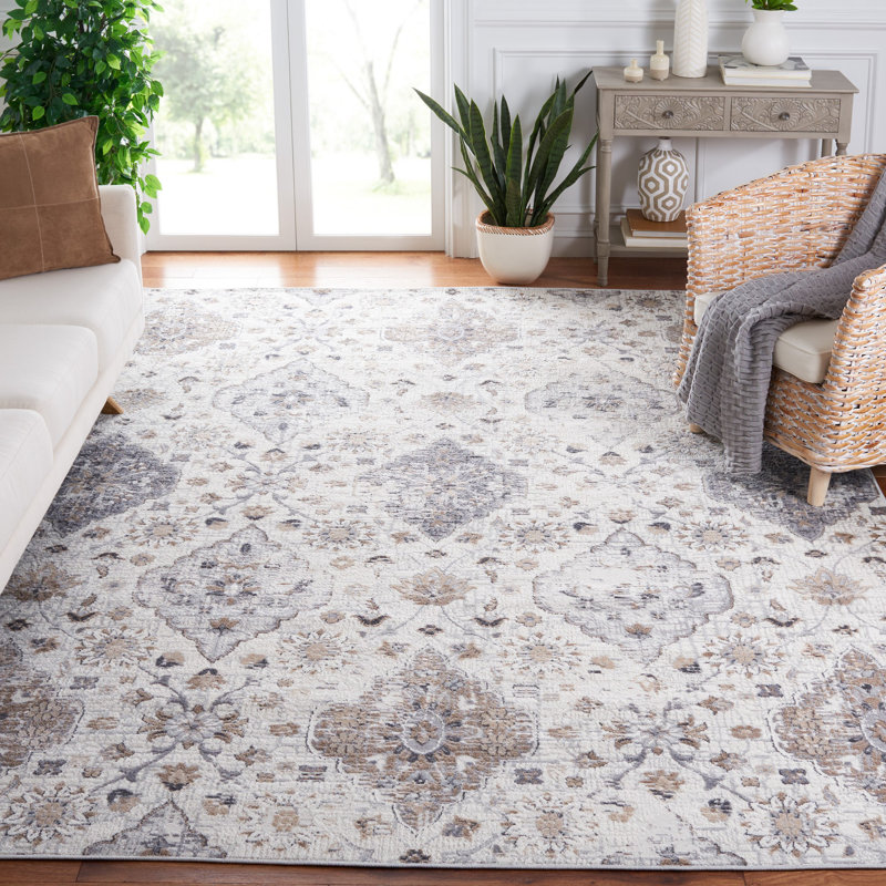 Shivan 100 Performance Floral Rug, Rectangle 8' x 10'