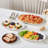 3 piece oval stoneware serving platter set,16in/14.7in/13.5in