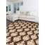 One-of-a-Kind 8'10" X 11'7" New Age Wool Area Rug in Cream/Dark Brown