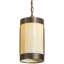 Luminaire suspendu cylindrique unique à 1 lumière