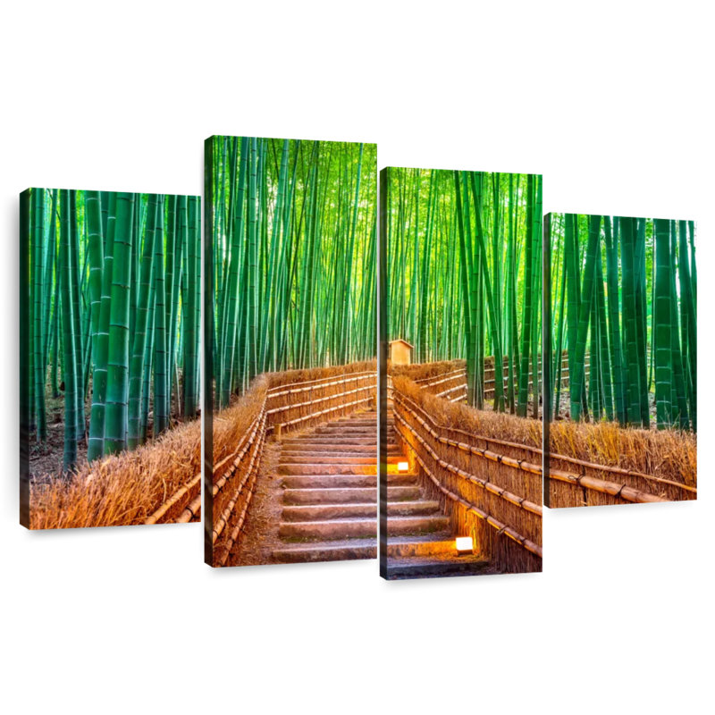 Alvord Bamboo Forest In Kyoto, 42" H x 68" W