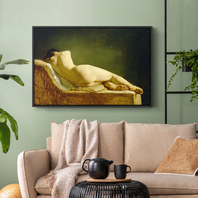 Reclining Nude (Liggende model), 1833-Wilhelm Marstrand-Framed Gallery Wrapped Canvas
