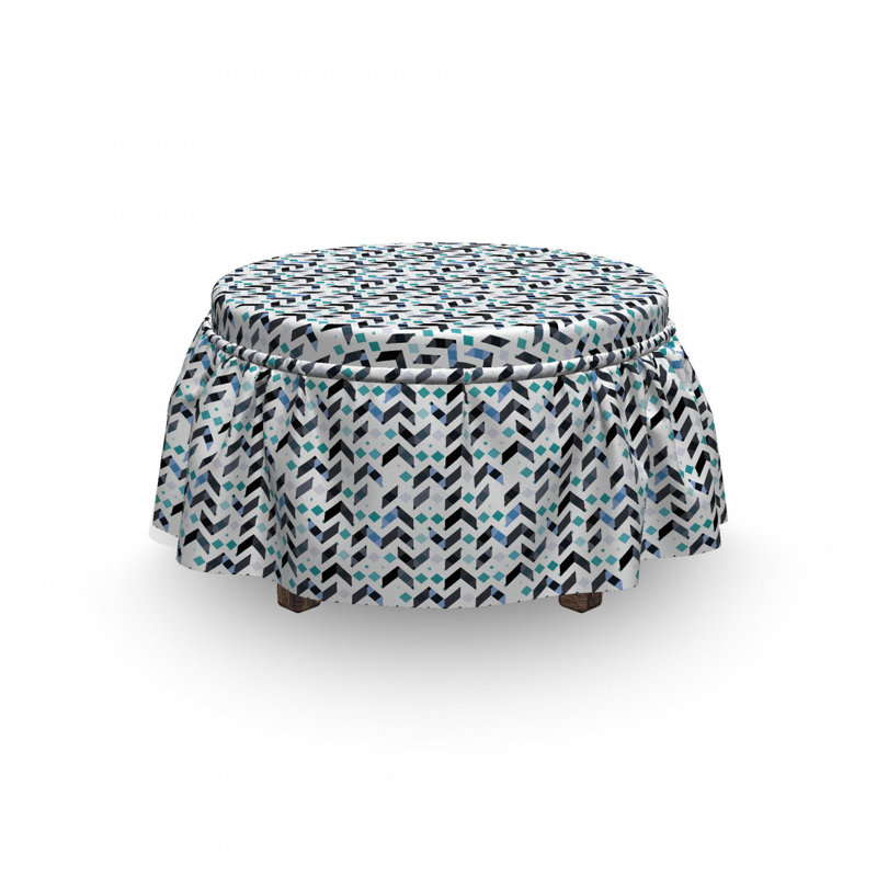 Housse pour zig zag chevrons repose-pieds