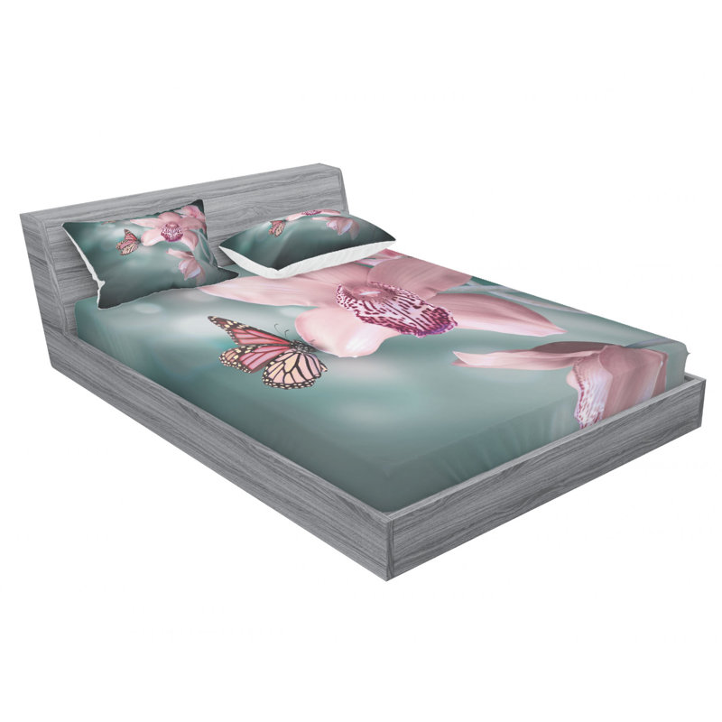 Microfiber Sheet Set, Queen Sheet Set with Fitted Sheet