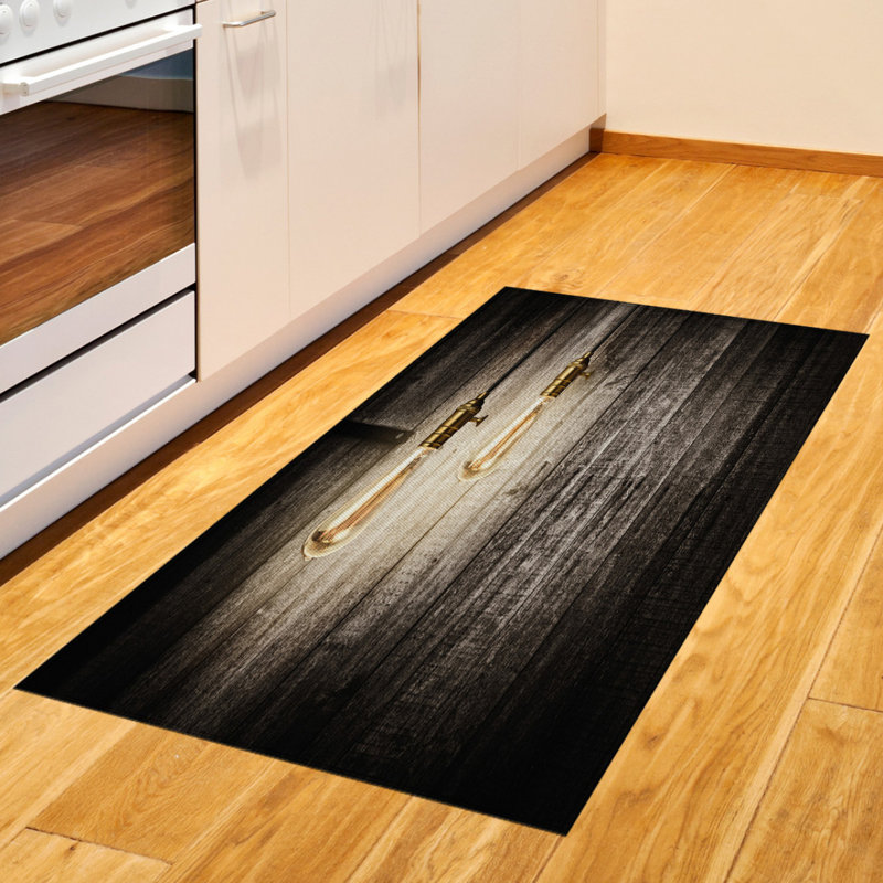 Industrial High Density Long Fiber Poly Threads Decorative Area Rug Carpet, Rectangle 2'7" x 5'