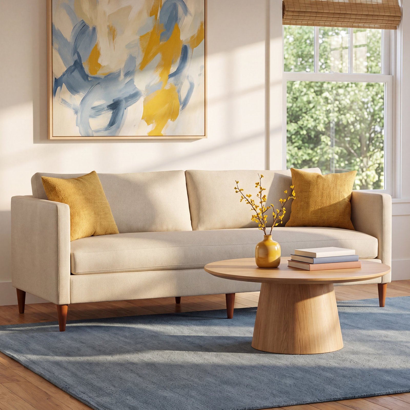Clifford 87'' Sofa, Turbo Wheat Basketweave