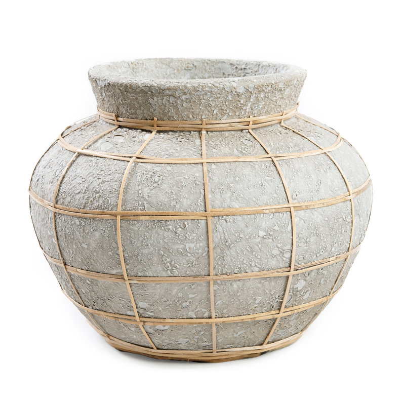 Amartya Table Vase, Natural, 19cm H x 25cm W x 25cm D