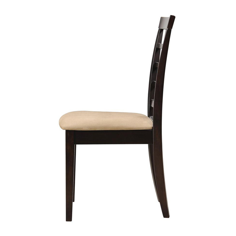 Chaise d'appoint en tissu brun clair Nourit