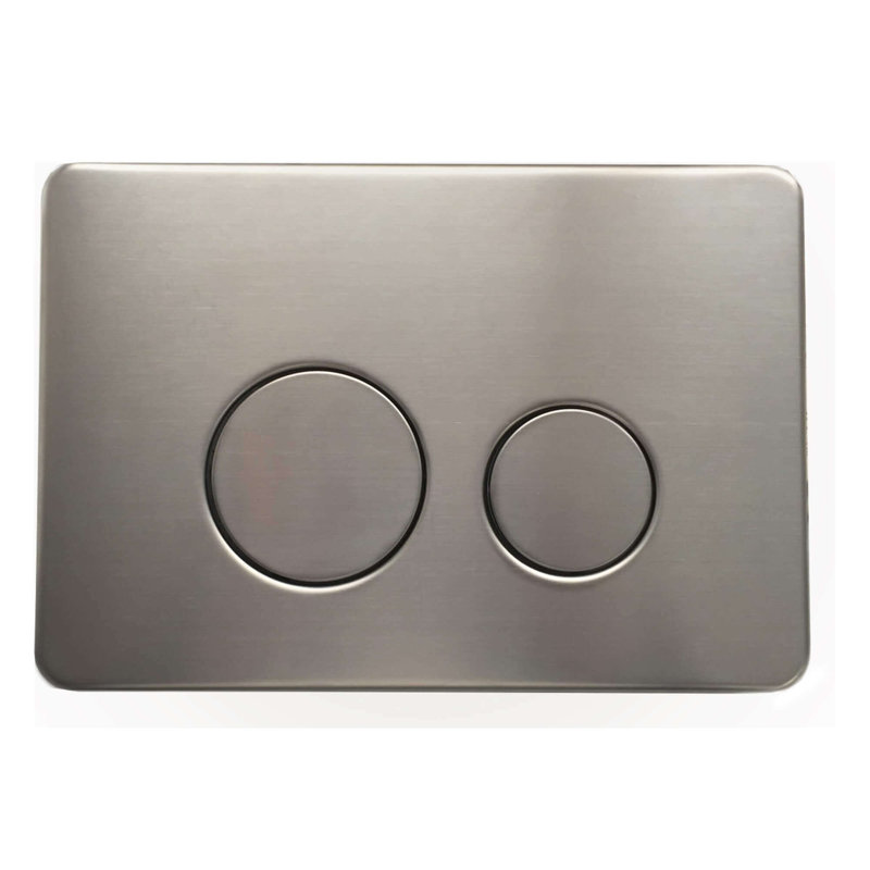 Toilettes suspendues Dakota 1,28 GPF (siège inclus), Noir / nickel satiné