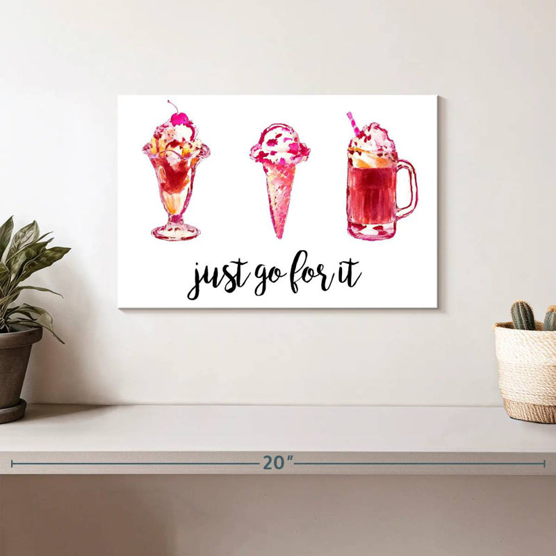 Yarlin Just Go For It, 8" H x 12" W