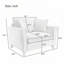 Fauteuil surdimensionné en chenille 46,9 po-437711927