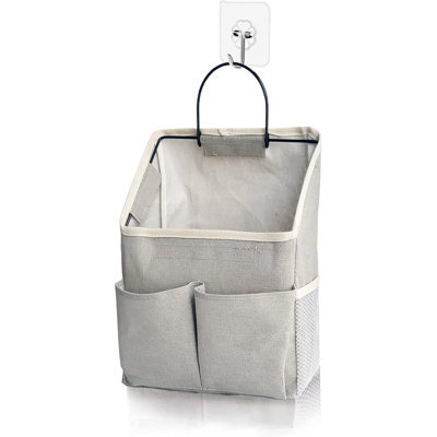 Wall Hanging Storage Bag,Wall Hanging Organizer Bags With Pockets, Wall Organizer Storage For Dormitory Bathroom Bedroom Kitchen (Grey1)