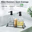 Ensemble de distributeur de savon de cuisine, transparent