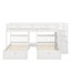Lit superposé double au-dessus de simple et simple avec tiroirs-1546876007