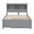 Full Size Platform Bed With Trundle, Drawers And USB Plugs-1781980550-1785150178