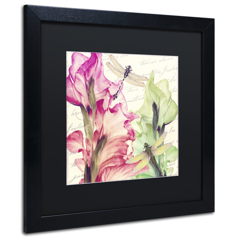 Jadaya «Dragonfly Morning II», impression encadrée, Noir, H 16 po x l 16 po x P 0,5 po