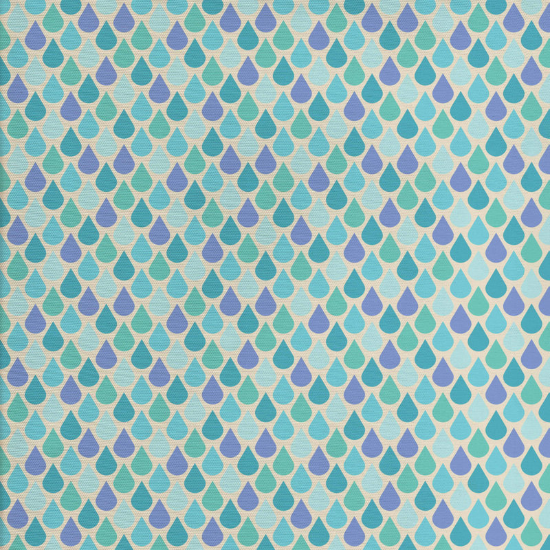 Tissu de gouttelettes d’eau, l 58 po x L 108 po