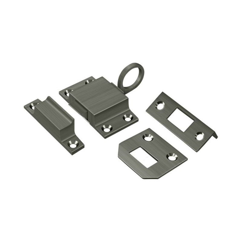 Pour vasistas catch, Nickel antique
