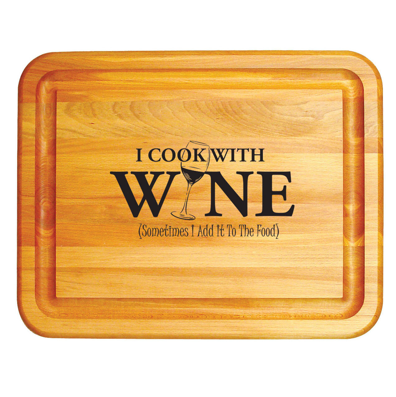 Catskill Craftsmen 19-in L x 15-in W Wood Cutting Board